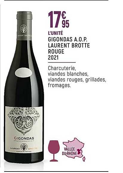gigondas a.o.p. laurent brotte rouge 2021