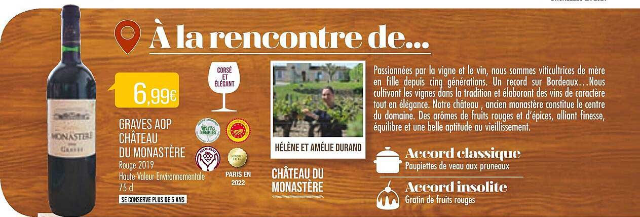 graves aop château du monastère rouge 2019