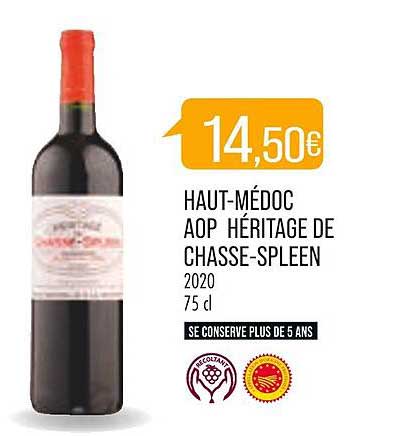 haut-médoc aop héritage de chasse-spleen 2020