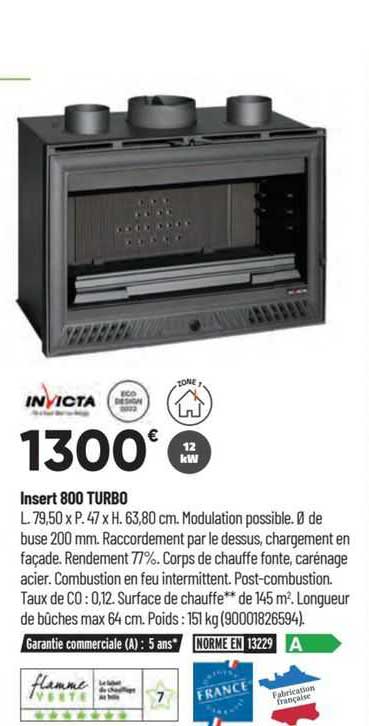Insert 800 Turbo Invicta