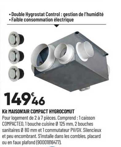 Kit Maison'air Compact Hygrocomut