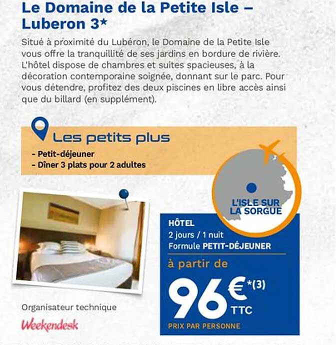 le domaine de la petite isle - luberon 3*