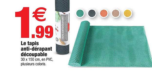le tapis anti-dérapant découpable