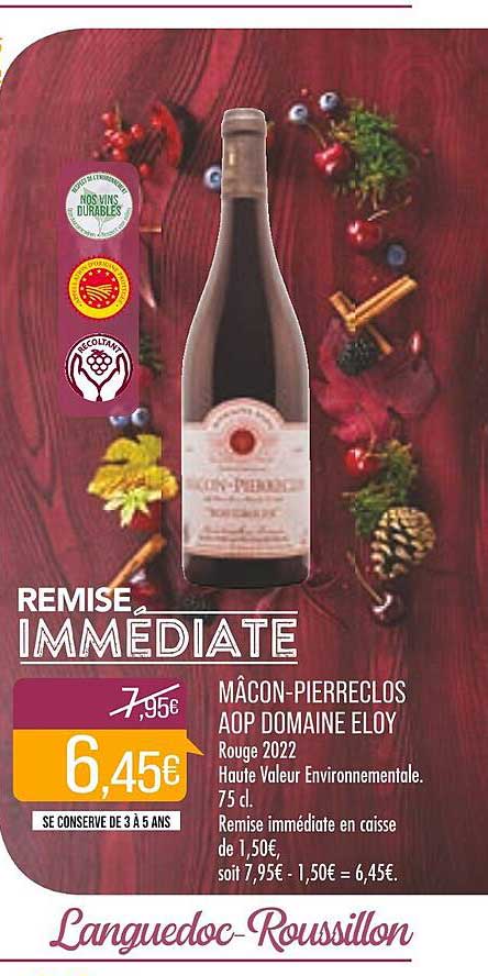 mâcon-pierreclos aop domaine eloy rouge 2022