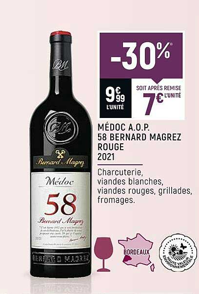 médoc a.o.p. 58 bernard magrez rouge 2021