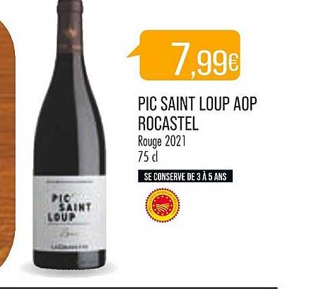 pic saint loup aop rocastel rouge 2021