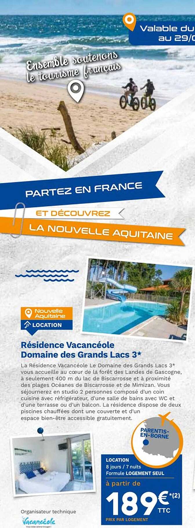 résidence vacancéole domaine des grands lacs 3*