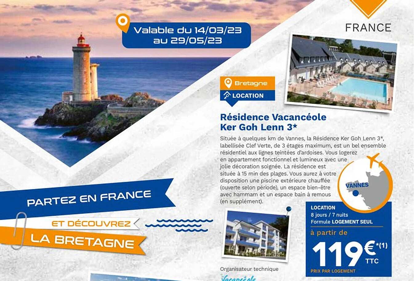 résidence vacancéole ker goh lenn 3*