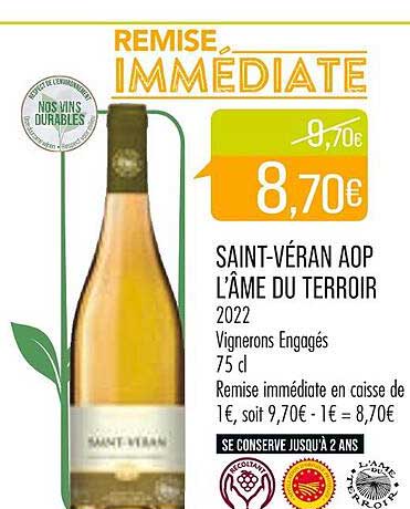 saint-véran aop l'âme du terroir 2022