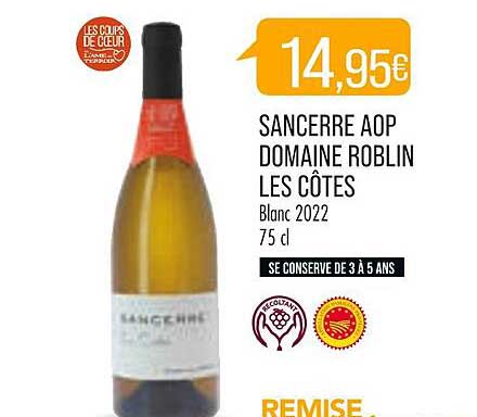 sancerre aop domaine roblin les côtes blanc 2022