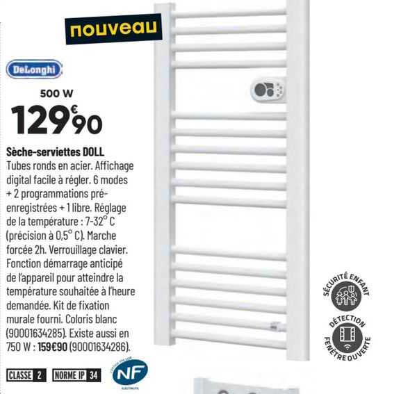 sèche-serviettes doll dëlonghi