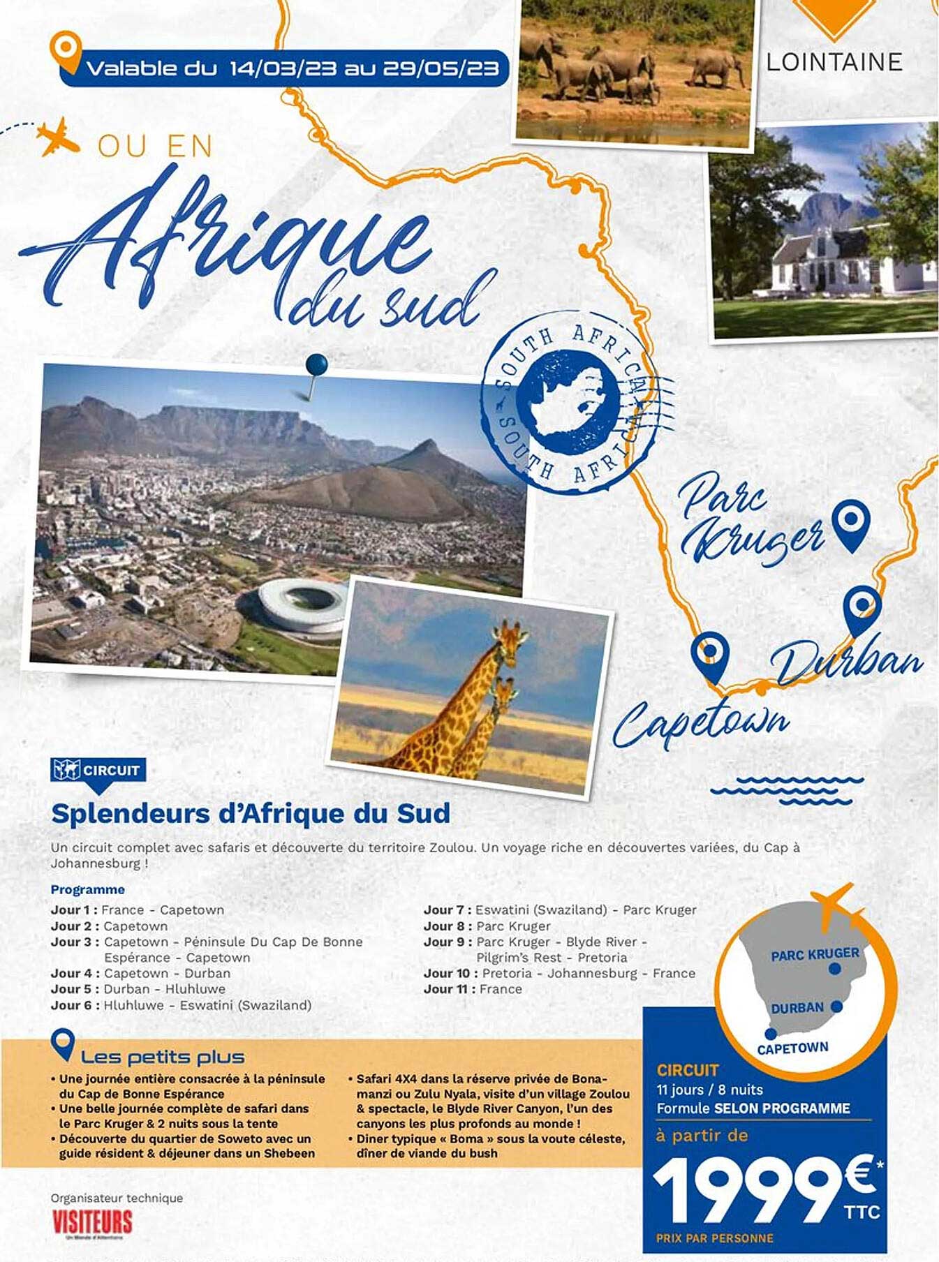 splendeurs d'afrique du sud