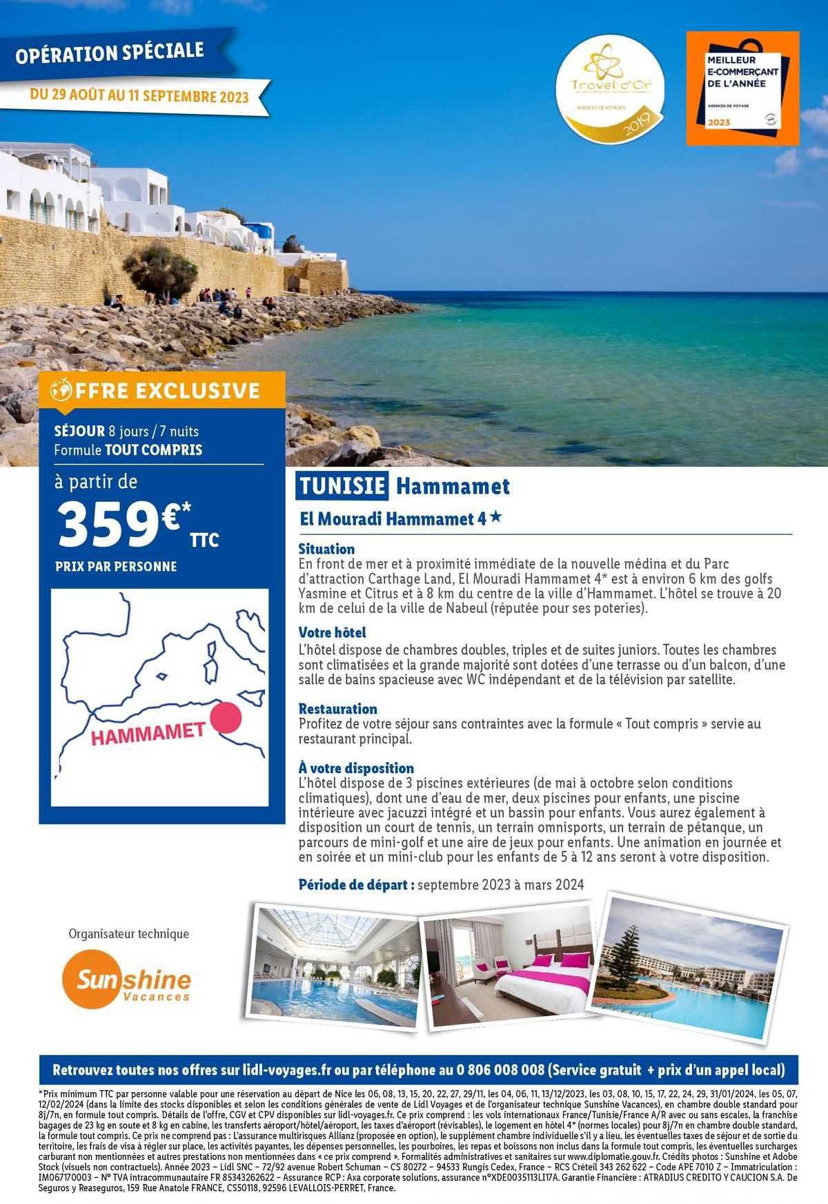 tunisie hammamet : el mouradi hammamet 4*