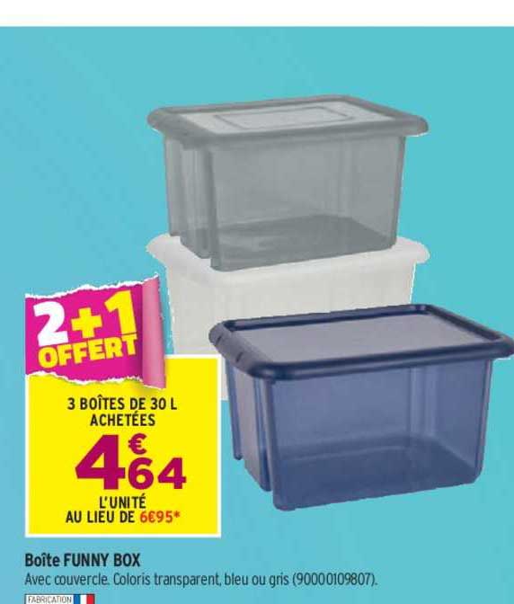 boîte funny box 2+1 offert