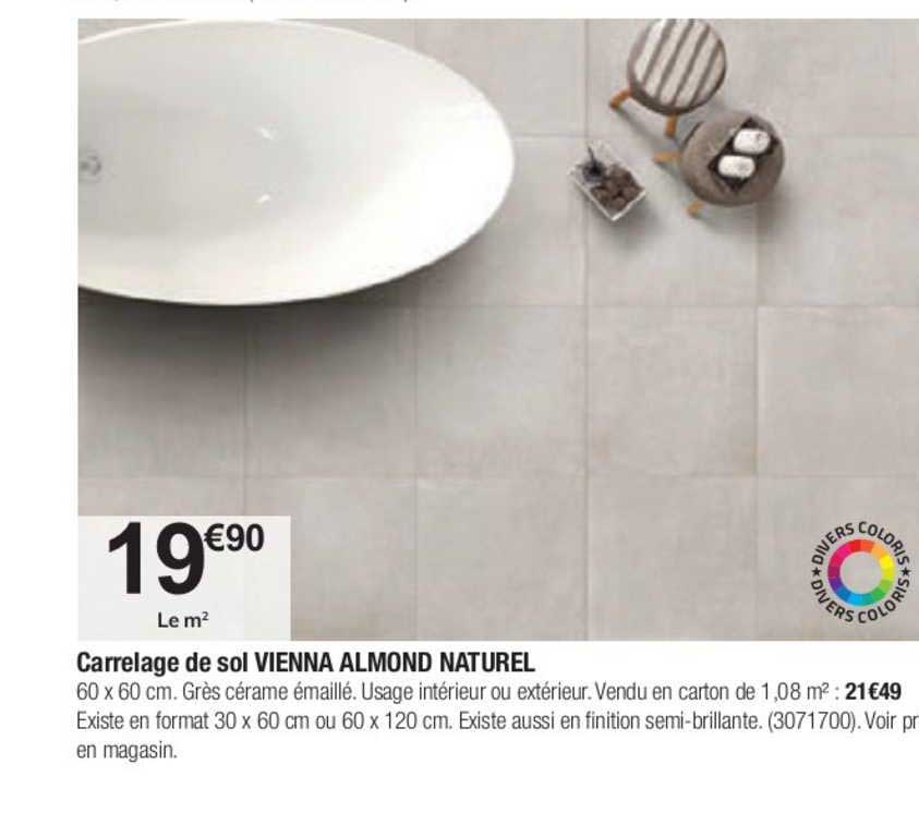 carrelage de sol vienna almond naturel