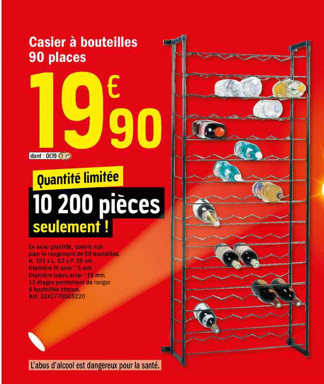 Casier à Bouteille 90 Places