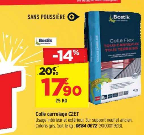 colle carrelage c2et bostik