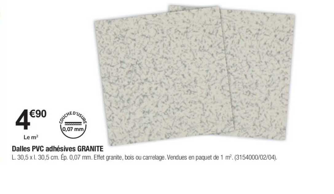 Dalles Pvc Adhésives Granite