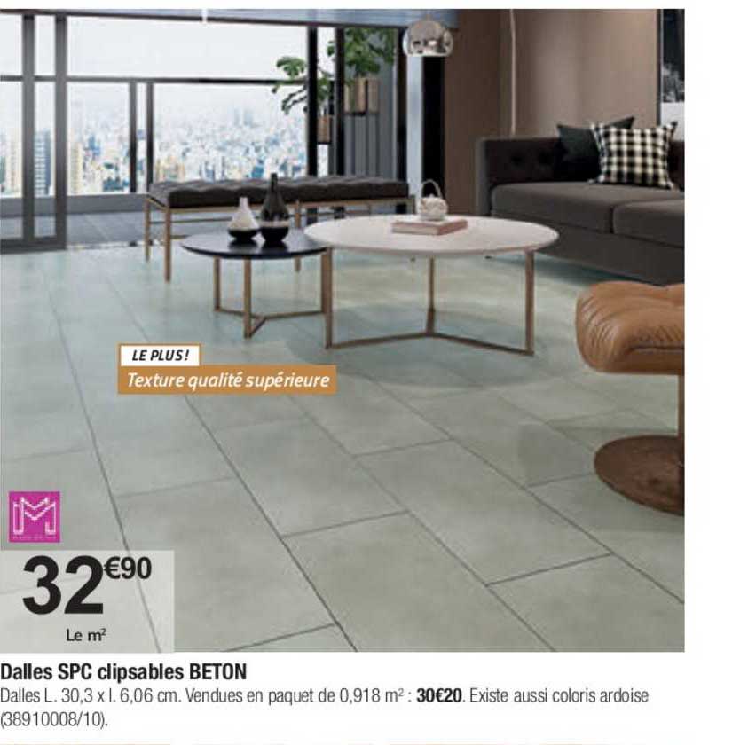 dalles spc clipsables beton