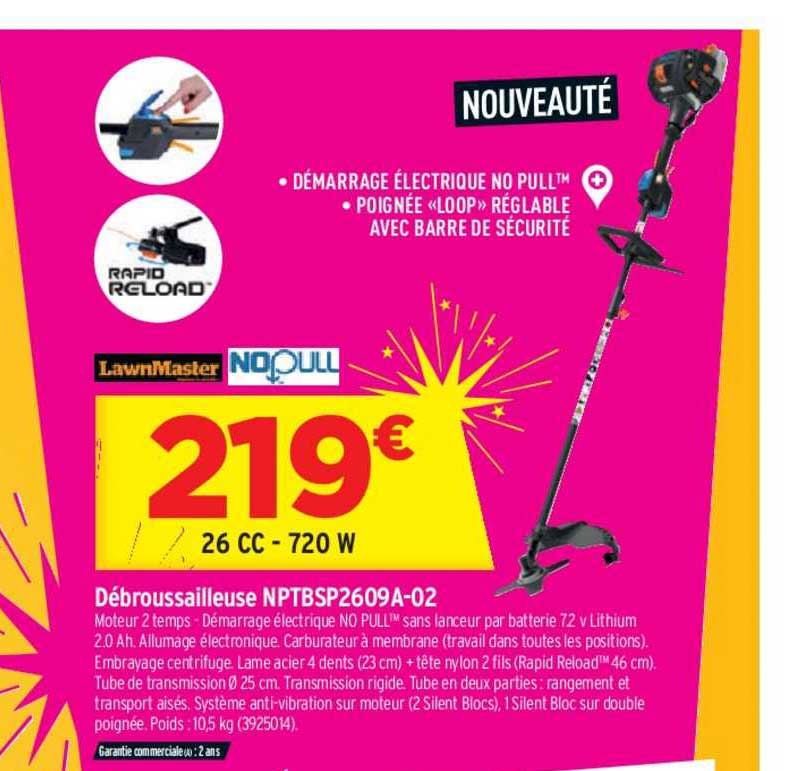 débroussailleuse nptbsp2609a 02 lawnmaster nopull