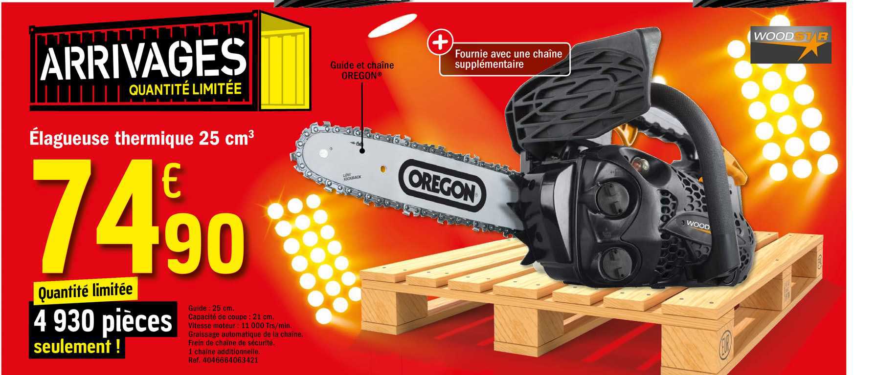 élagueuse thermique 25 cm3 woodstar