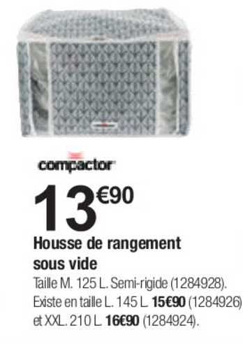 housse de rangement sous vide