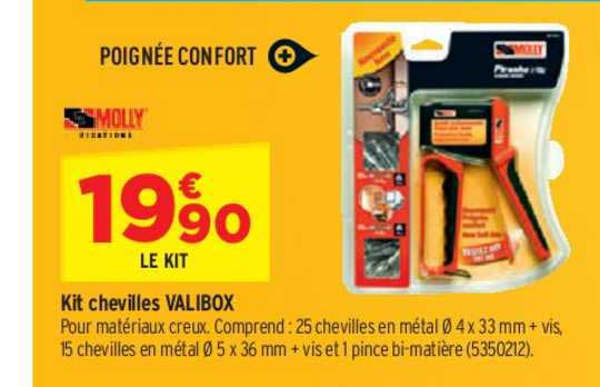 kit chevilles valibox molly