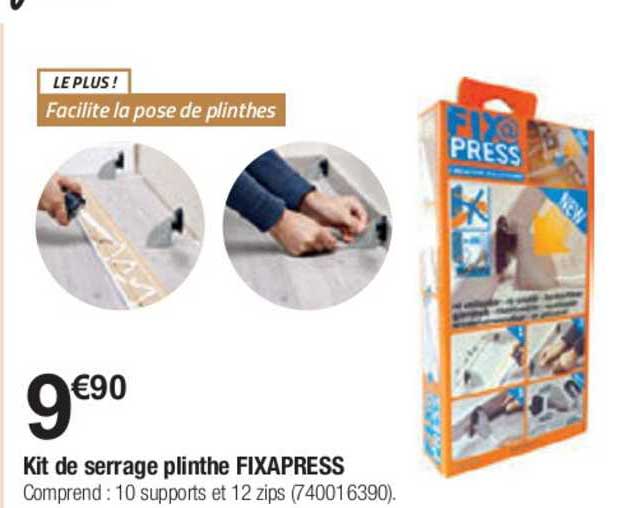 kit de serrage plinthe fixapress