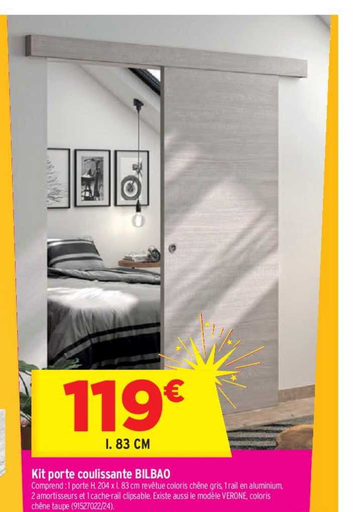 kit porte coulissante bilbao