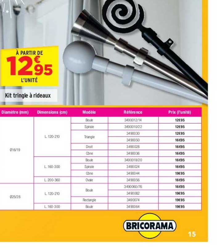Kit Tringle à Rideau