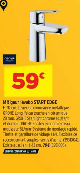 Mitigeur Lavabo Start Edge Grohe