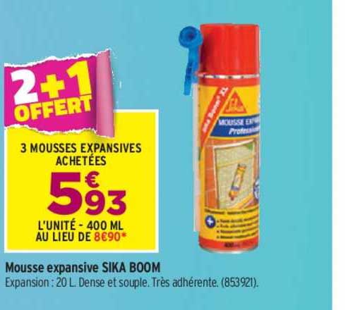 Mousse Expansive Sika Boom 2+1 Offert