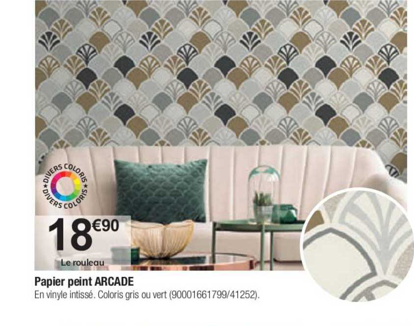 papier peint arcade