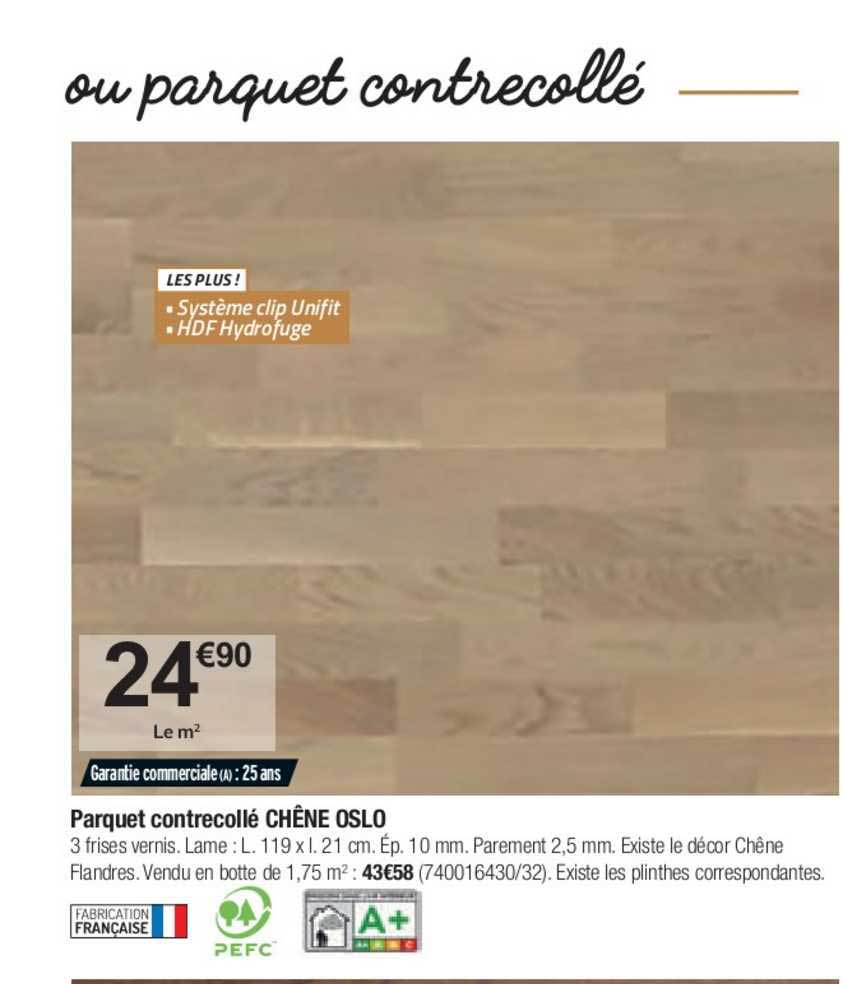 Parquet Contrecollé Chêne Oslo