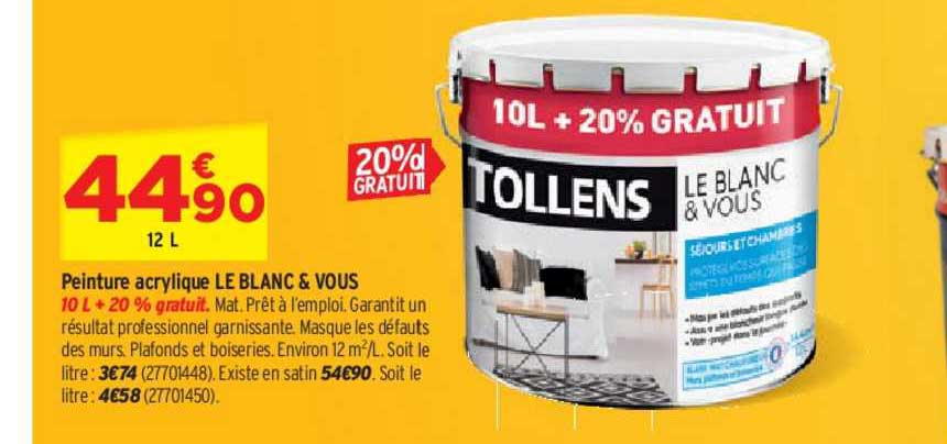 peinture acrylique le blanc & vous