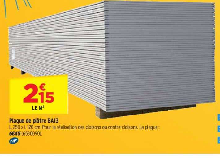 Plaque De Plâtre Ba13