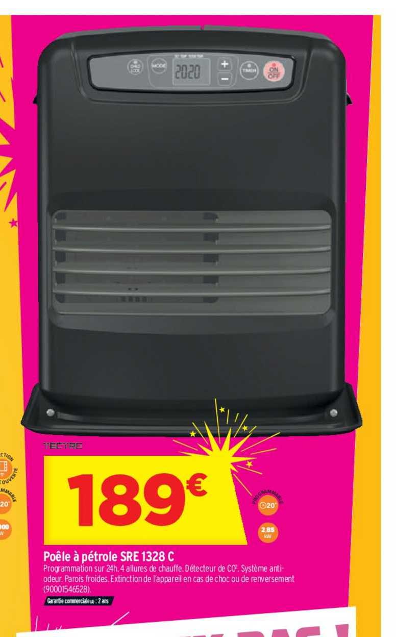 poêle à pétrole sre 1328 c