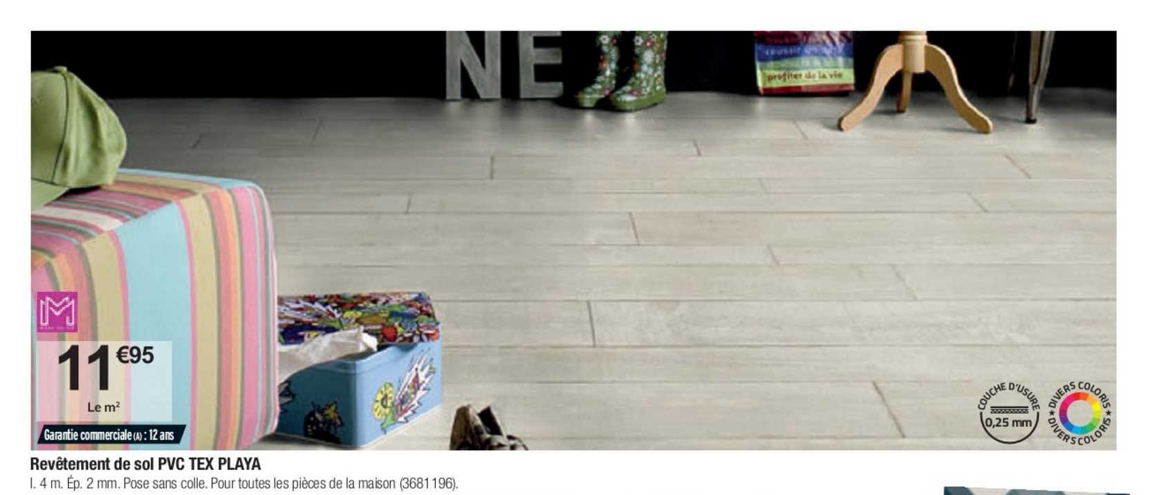revêtement de sol pvc tex playa