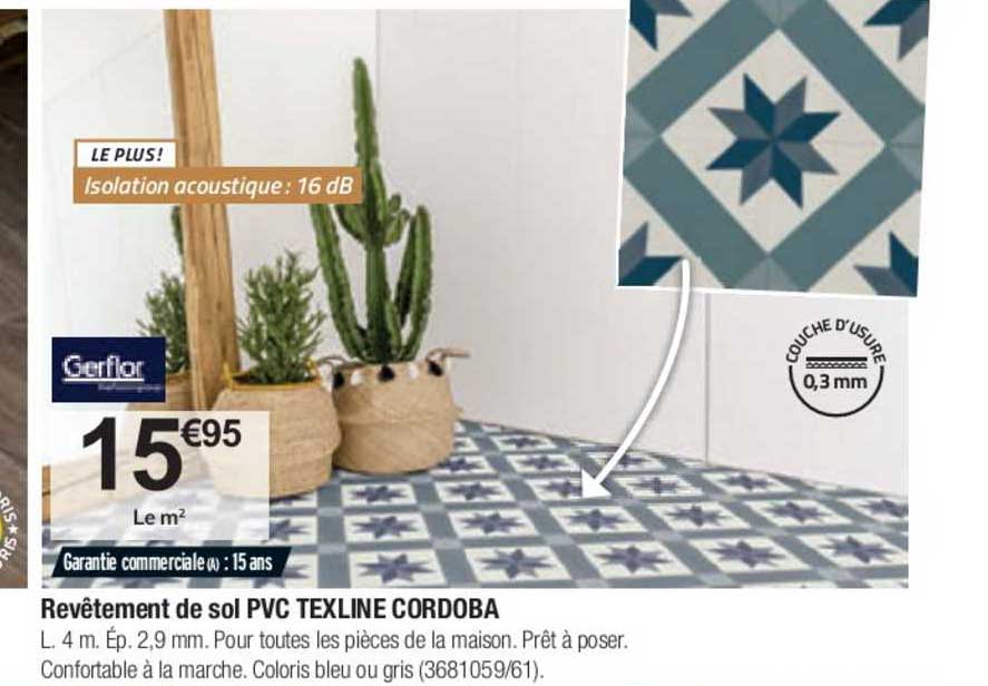 revêtement de sol pvc texline cordoba