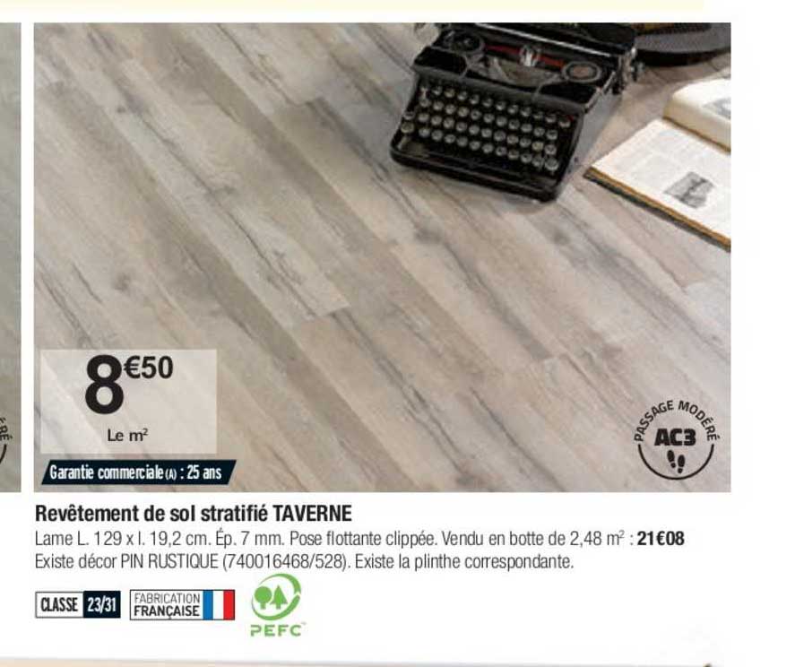 revêtement de sol stratifié taverne