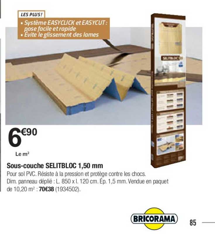 sous couche selitbloc 1.50 mm