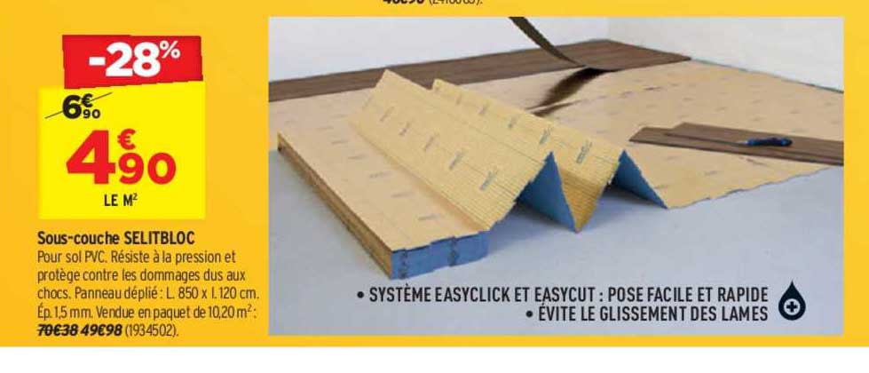 sous couche selitbloc