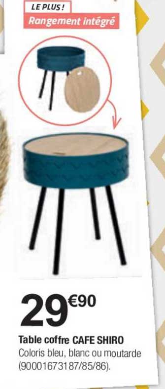 table coffre café shiro