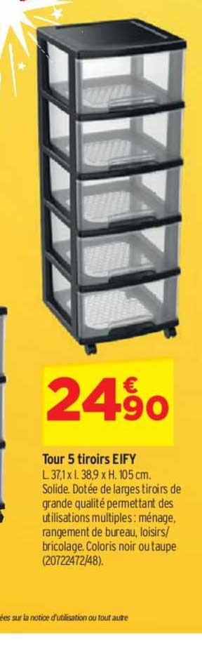 Tour 5 Tiroirs Eify