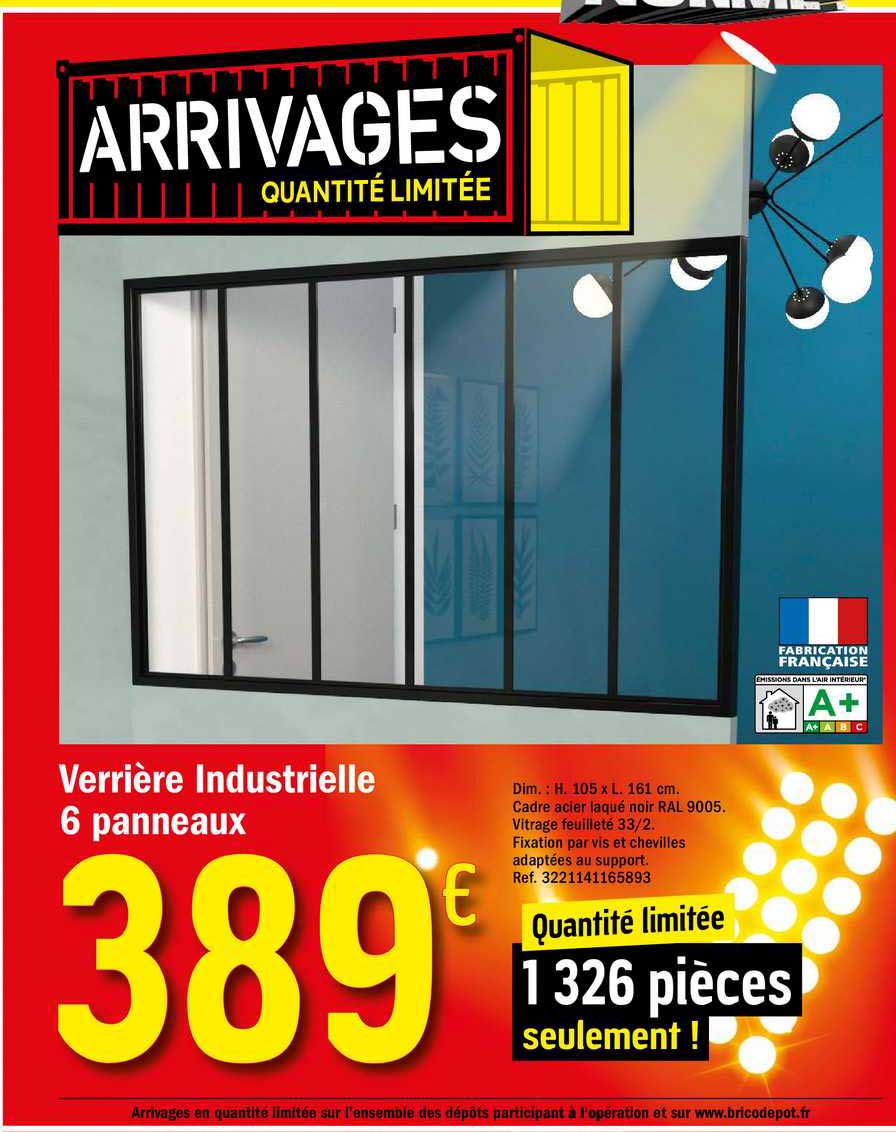 Verrière Industrielle 6 Panneaux