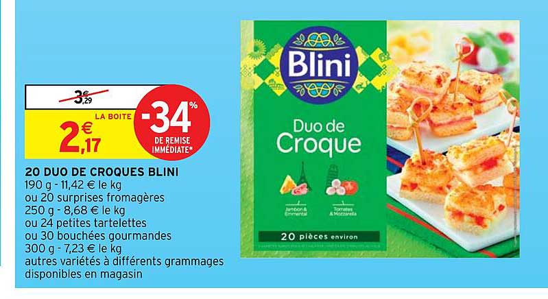 20 duo de croques blini