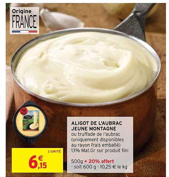 aligot de l'aubrac jeune montagne