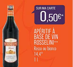 Apéritif à Base De Vin Rosselini