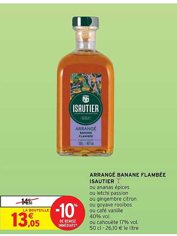 arrangé banane flambée isautier