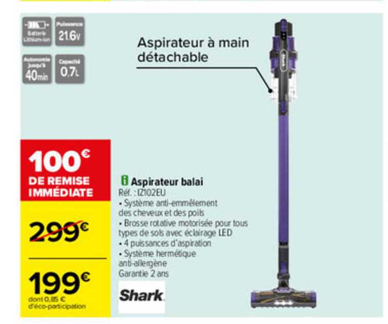 Aspirateur Balai Shark